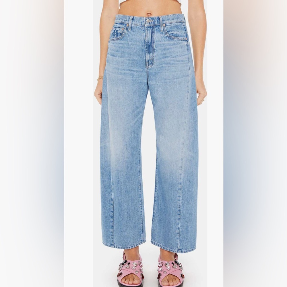 Mother half pipe flood high waist jeans